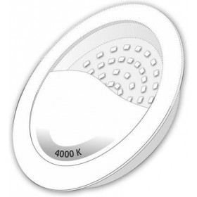 Πάνελ LED Χωνευτό 24W 4000K Στρογγυλό Λευκό 01.4081 COM