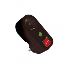 Πρίζα Σούκο Με Προστασία Υπέρτασης Και Διακόπτη Μαύρο 04.3063 SAS