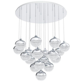 Φωτιστικό LED 19W 3000k Χρώμιο Και Διάφανο Lasana2 39528 EGLO