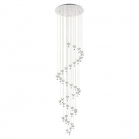 Φωτιστικό LED 72W 3000k Χρώμιο Και Κρύσταλλο Pianopoli1 39545 EGLO