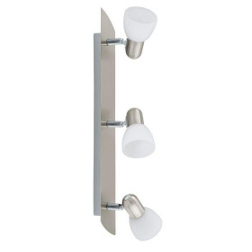 Σποτ Οροφής Τρίφωτο E14 Νίκελ Και Λευκό Enea 90985 EGLO