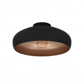 Φωτιστικό Μονόφωτο E27 Μαύρο Και Χαλκός Mogano 94547 EGLO