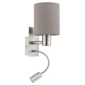 Απλίκα E27 Με Ενσωματωμένο Σπότ LED 3.8W 3000k Χρώμιο Και Taupe Pasteri 96478 EGLO