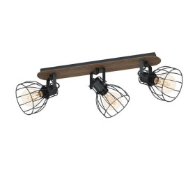 Σποτ Οροφής Τρίφωτο E27 Καφέ Και Ασημί Sambatello 98136 EGLO