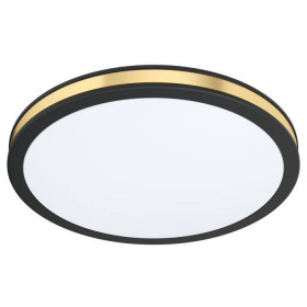 Πλαφονιέρα LED 10W 3000k Μαύρο Και Χρυσό Pescaito 99406 EGLO