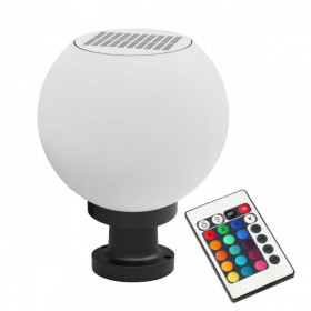 Ηλιακό Φωτιστικό LED 8W RGB+W Μαύρο Και Λευκό 6776 SPOTLIGHT