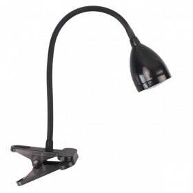 Φωτιστικό Γραφείου LED 5W 4000K Μαύρο Με Τσιμπίδα 7064 SPOTLIGHT