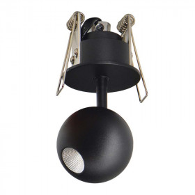 Σποτ Χωνευτό LED 4.5W 3000k Μαύρο 1907 ZAMBELIS