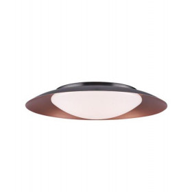 Πλαφονιέρα LED 20W 3000k Μαύρο Και Χαλκός 1957 ZAMBELIS