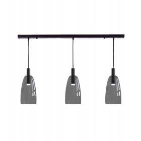 Φωτιστικό LED 15W 3000k Μαύρο Και Φυμέ 1970 ZAMBELIS