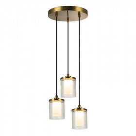 Φωτιστικό LED 20W 3000k Χρυσό Και Διάφανο 23021 ZAMBELIS