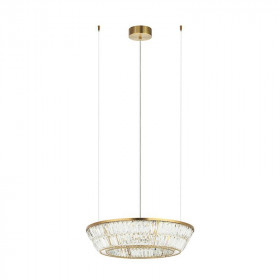 Φωτιστικό LED 38W 3000k Ορείχαλκος Και Διάφανο 23046 ZAMBELIS