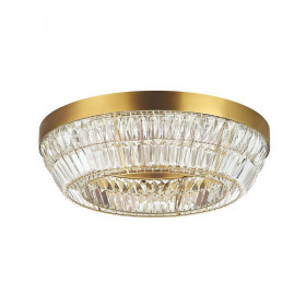 Φωτιστικό LED 38W 3000k Ορείχαλκος Και Διάφανο 23047 ZAMBELIS
