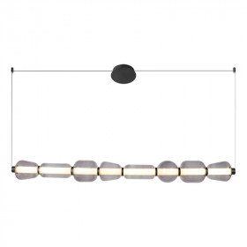 Φωτιστικό LED 37W 3000k Μαύρο Και Φυμέ 23066 ZAMBELIS