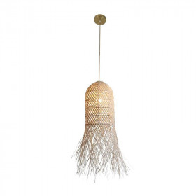 Φωτιστικό Μονόφωτο E27 Χρυσό Και Φυσικό 23196 ZAMBELIS