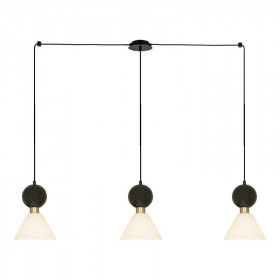 Φωτιστικό Τρίφωτο E14 Μαύρο Και Χρυσό 23247 ZAMBELIS