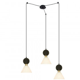 Φωτιστικό Τρίφωτο E14 Μαύρο Και Χρυσό 23249 ZAMBELIS