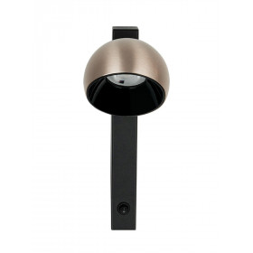 Απλίκα LED 13W 3000k Μαύρο Και Σαμπανιζέ 25340 ZAMBELIS