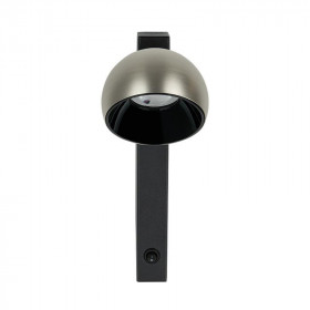 Απλίκα LED 13W 3000k Μαύρο Και Νίκελ 25341 ZAMBELIS