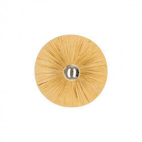 Απλίκα E27 Φυσικό Ρατάν 25454 ZAMBELIS