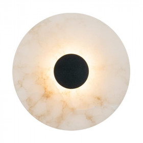 Απλίκα LED 5W 3000k Μαύρο Και Αλαβάστρο 2551 ZAMBELIS