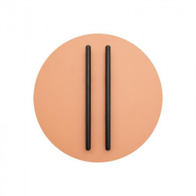 Απλίκα LED 13W 3000k Μαύρο Και Κεραμιδί 2574 ZAMBELIS