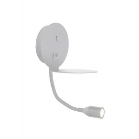 Σποτ Επίτοιχο LED 3W 3000k Λευκό Με USB H58 ZAMBELIS