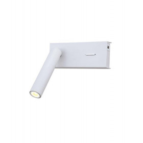 Σποτ Επίτοιχο LED 3W 3000k Λευκό Με USB H74 ZAMBELIS