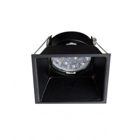 Σποτ Χωνευτό GU10 Μαύρο Σταθερό S009 ZAMBELIS