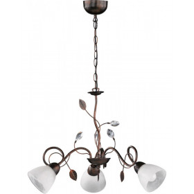 Φωτιστικό Τρίφωτο E14 Καφέ Σκουριάς Traditio TRIO LIGHTING