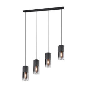Φωτιστικό Τετράφωτο E27 Μάυρο Robin 310600432 TRIO LIGHTING