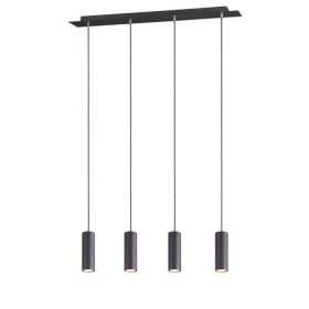 Φωτιστικό Τετράφωτο GU10 Μάυρο Marley 312400432 TRIO LIGHTING