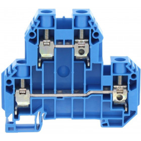 Κλέμμα Ράγας 10mm² Δυόροφη Μπλέ SRKD 10 BU CONTACLIP