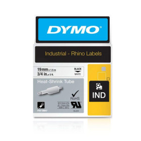 Σωλήνας Συρρίκνωσης 19mmx1.5m Black on White 18057 DYMO