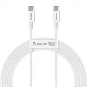 Καλώδιο Φόρτισης USB TypeC Σε TypeC 2m Λευκό CATYS-C02 BASEUS