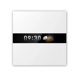 Διακόπτης Zigbee 2 Εξόδων Με Οθόνη Λευκό V1 AQARA