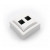 Πρίζα Επίτοιχη RJ11 & RJ45 UTP Cat.5e Λευκό 13-3950 ADELEQ