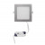 Πάνελ LED Χωνευτό 12W 6300K Τετράγωνο Ασημί 21-0122060 ADELEQ
