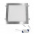 Πάνελ LED Χωνευτό 25W 3000K Τετράγωνο Ασημί 21-025206600 ADELEQ