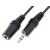 Καλώδιο Ήχου 3.5mm Stereo Αρσενικό Σε 3.5mm Stereo Θηλυκό 1.5m Μαύρο LZ