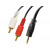 Καλώδιο Ήχου 3.5mm Stereo Αρσενικό Σε 2 RCA Αρσενικά 3m Μαύρο VNZANE