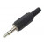 Βύσμα 3.5mm² Αρσενικό Stereo Μαύρο D006 LZ
