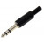 Βύσμα 6.3mm² Αρσενικό Stereo Μαύρο JT3065 JKG