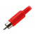 RCA Βύσμα Αρσενικό 5mm² Κόκκινο A001A LZ