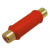 RCA Adaptor Θηλυκό Σε RCA Θηλυκό Κόκκινο RA311G ULTIMAX