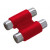 RCA Adaptor Θηλυκό Διπλό Σε RCA Θηλυκό Διπλό Κόκκινο G048N LZ