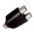 RCA Adaptor Θηλυκό Σε RCA Θηλυκό Διπλό Μαύρο EA2077 LANCOM
