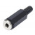 Βύσμα 3.5mm² Θηλυκό Stereo Μαύρο XJ-H003D LZ