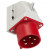 Πρίζα Επιτοίχια Αρσενικό 5P 32A IP44 525-6 SHARK PC ELECTRIC