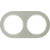 Πλαίσιο 2 Θέσεων Inox Με Λευκό R.Classic BERKER